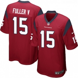 Men Nike Houston Texans 15 Will Fuller V Game Red Alternate NFL Jersey