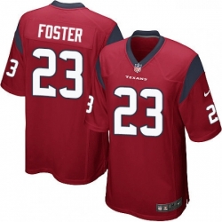 Men Nike Houston Texans 23 Arian Foster Game Red Alternate NFL Jersey