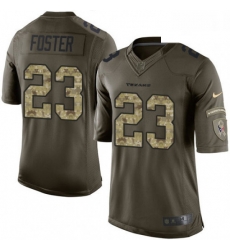 Men Nike Houston Texans 23 Arian Foster Limited Green Salute to Service NFL Jersey