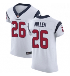 Men Nike Houston Texans 26 Lamar Miller White Vapor Untouchable Elite Player NFL Jersey