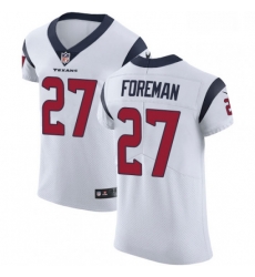 Men Nike Houston Texans 27 DOnta Foreman White Vapor Untouchable Elite Player NFL Jersey