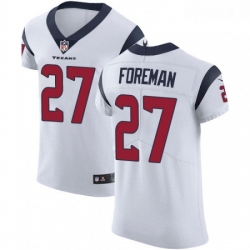 Men Nike Houston Texans 27 DOnta Foreman White Vapor Untouchable Elite Player NFL Jersey