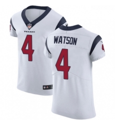 Men Nike Houston Texans 4 Deshaun Watson White Vapor Untouchable Elite Player NFL Jersey