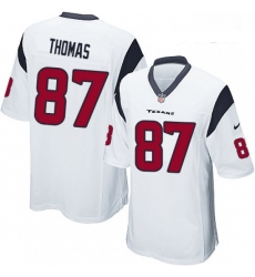 Men Nike Houston Texans 87 Demaryius Thomas Game White NFL Jersey