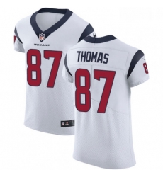Men Nike Houston Texans 87 Demaryius Thomas White Vapor Untouchable Elite Player NFL Jersey