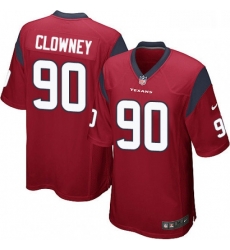 Men Nike Houston Texans 90 Jadeveon Clowney Game Red Alternate NFL Jersey