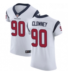 Men Nike Houston Texans 90 Jadeveon Clowney White Vapor Untouchable Elite Player NFL Jersey