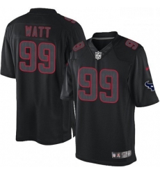 Men Nike Houston Texans 99 JJ Watt Limited Black Impact NFL Jersey