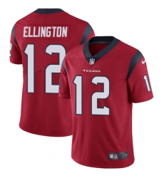 Men Nike Texans #12 Bruce Ellington Red Alternate Stitched NFL Vapor Untouchable Limited Jersey