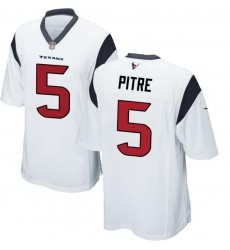 Men's Nike Houston Texans #5 Jalen Pitre White Vapor Limited Jersey