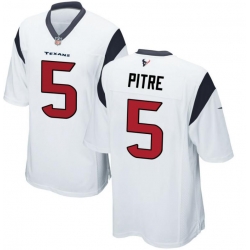 Men's Nike Houston Texans #5 Jalen Pitre White Vapor Limited Jersey
