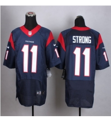 New Houston Texans #11 Jaelen Strong Navy Blue Team Color Men Stitched NFL Elite Jersey