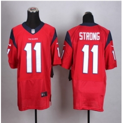 New Houston Texans #11 Jaelen Strong Red Men Stitched NFL Elite Jersey