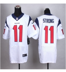 New Houston Texans #11 Jaelen Strong White Men Stitched NFL Elite Jersey
