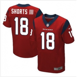 New Houston Texans #18 Cecil Shorts III Red Alternate Men Stitched NFL Elite Jersey