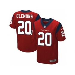 Nike Houston Texans 20 Chris Clemons Red Elite NFL Jersey
