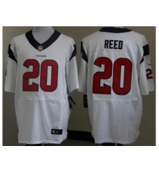 Nike Houston Texans 20 Ed Reed White Elite NFL Jersey