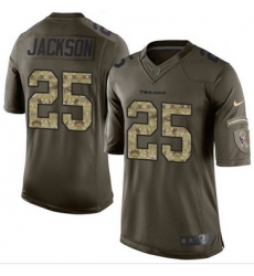 Nike Houston Texans #25 Kareem Jackson Green Men 27s Stitched NFL Limited Salute to Service Jersey