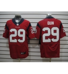 Nike Houston Texans 29 Glover Quin red Elite NFL Jersey