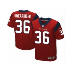 Nike Houston Texans 36 D.J. Swearinger Red Elite NFL Jersey