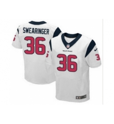 Nike Houston Texans 36 D.J. Swearinger White Elite NFL Jersey