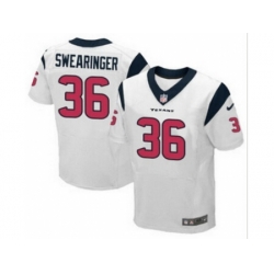 Nike Houston Texans 36 D.J. Swearinger White Elite NFL Jersey