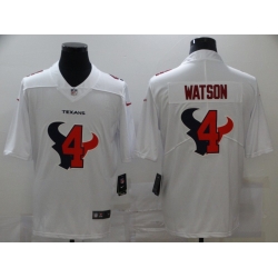 Nike Houston Texans 4 Deshaun Watson White Shadow Logo Limited Jersey