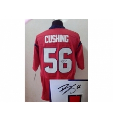 Nike Houston Texans 56 Brian Cushing red Elite signature NFL Jersey