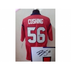 Nike Houston Texans 56 Brian Cushing red Elite signature NFL Jersey