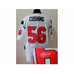 Nike Houston Texans 56 Brian Cushing white Elite signature NFL Jersey