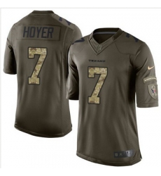 Nike Houston Texans #7 Brian Hoyer Green Men 27s Stitched NFL Limited Salute to Service Jersey