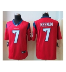 Nike Houston Texans 7 Case Keenum Red Limited NFL Jersey