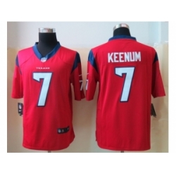 Nike Houston Texans 7 Case Keenum Red Limited NFL Jersey
