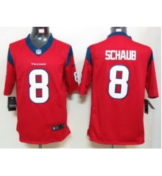 Nike Houston Texans 8 Matt Schaub Red Game NFL Jersey