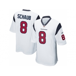 Nike Houston Texans 8 Matt Schaub White Game NFL Jersey