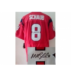 Nike Houston Texans 8 Matt Schaub red Elite signature NFL Jersey