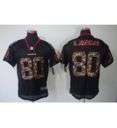 Nike Houston Texans 80 Andre Johnson Black Elite Camo Fashion NFL Jersey
