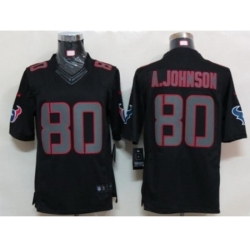 Nike Houston Texans 80 Andre Johnson Black Limited Impact NFL Jersey