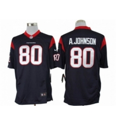 Nike Houston Texans 80 Andre Johnson Blue LIMITED NFL Jersey