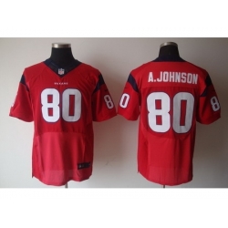 Nike Houston Texans 80 Andre Johnson Red Elite NFL Jersey