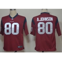 Nike Houston Texans 80 Andre Johnson Red Game NFL Jersey