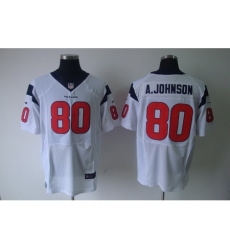 Nike Houston Texans 80 Andre Johnson White Elite NFL Jersey