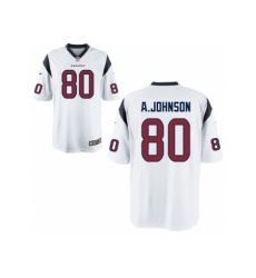 Nike Houston Texans 80 Andre Johnson White Game NFL Jersey
