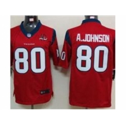 Nike Houston Texans 80 Andre Johnson red Limited W 10th Patch NFL Jersey