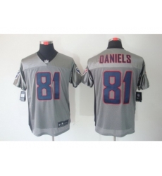 Nike Houston Texans 81 Owen Daniels Grey Elite Shadow NFL Jersey