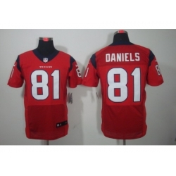 Nike Houston Texans 81 Owen Daniels Red Elite NFL Jersey