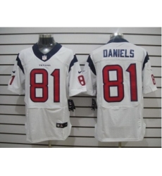 Nike Houston Texans 81 Owen Daniels White Elite NFL Jersey