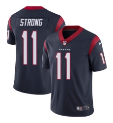 Nike Texans #11 Jaelen Strong Navy Blue Team Color Mens Stitched NFL Vapor Untouchable Limited Jersey