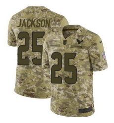 Nike Texans #25 Kareem Jackson Camo Mens Stitched NFL Limited 2018 Salute To Service Jersey