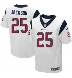 Nike Texans #25 Kareem Jackson White Mens Stitched NFL Elite Jerseys